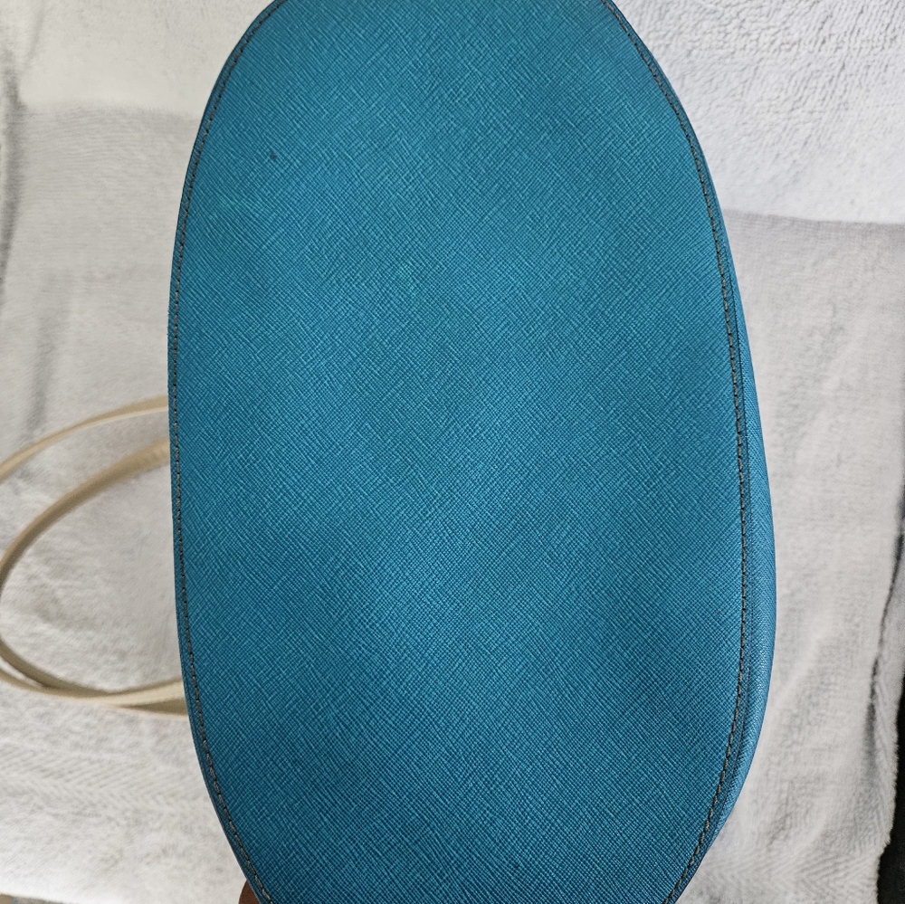 🔆3 For $20! Michael Kors Teal and Beige Tote Bag - Picture 5 of 16